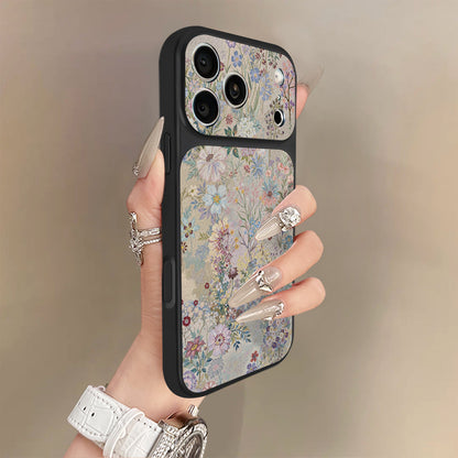 Lambskin iPhone Case with All-Over Floral Pattern