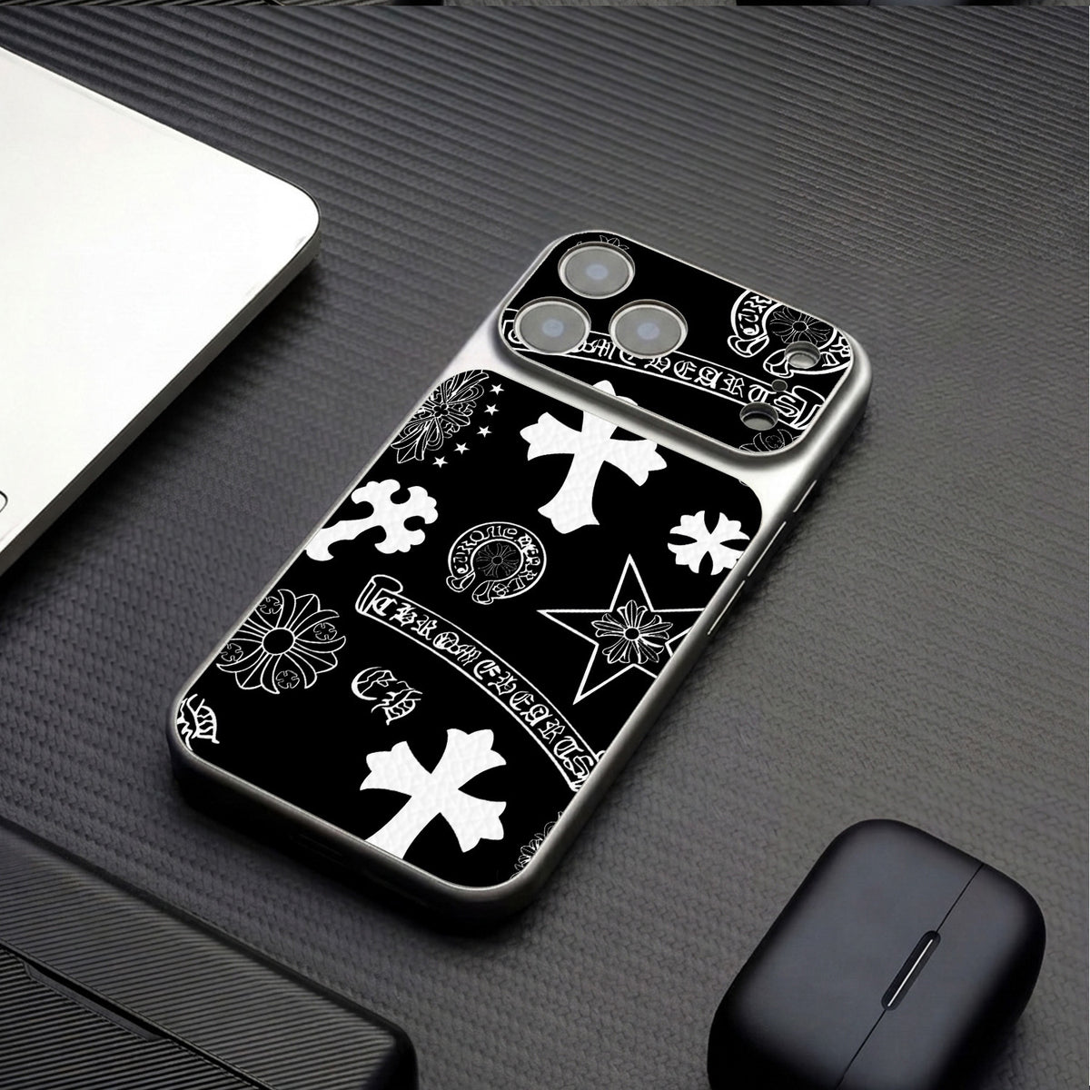 Cross pattern Apple phone case