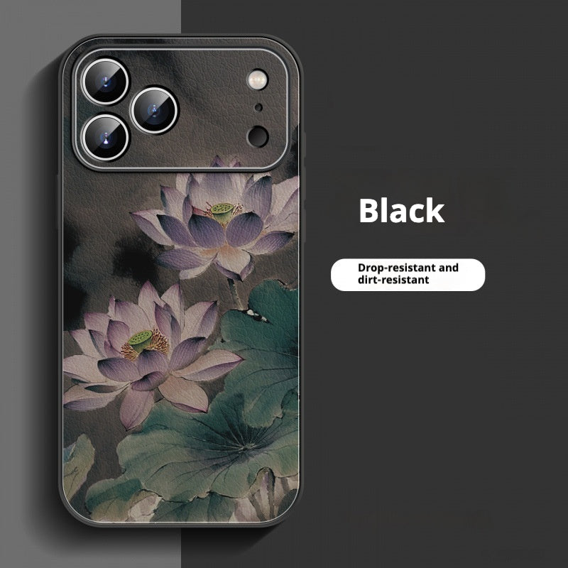 Elegant lotus flower Apple phone case