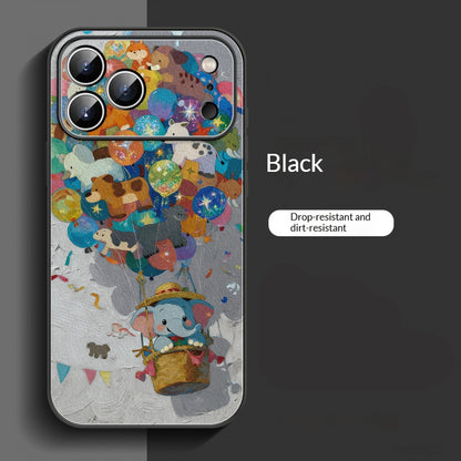 Lambskin Elephant Hot Air Balloon iPhone Case