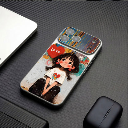 Graffiti Heart Girl Apple Phone Case