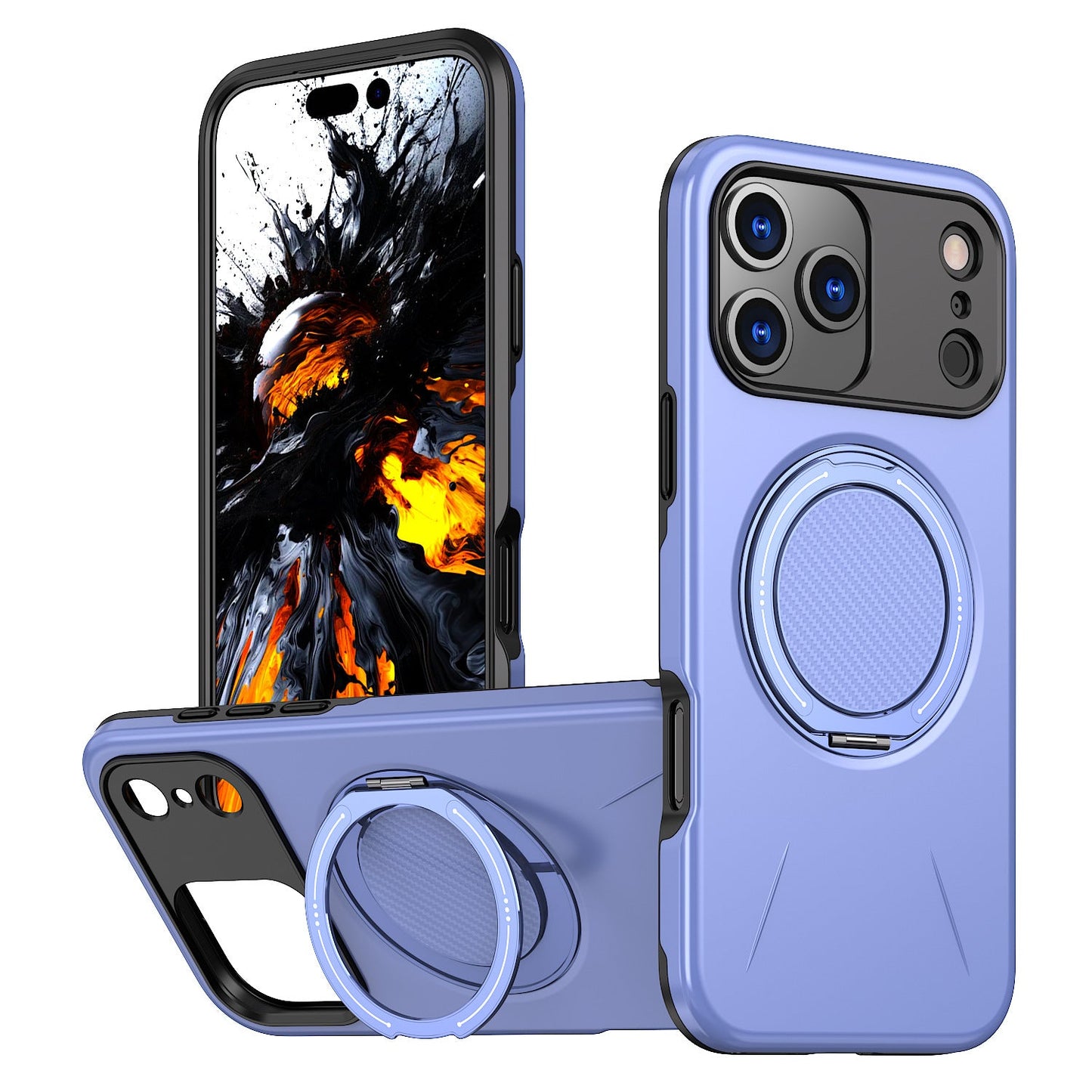 Rotating bracket magnetic iPhone case