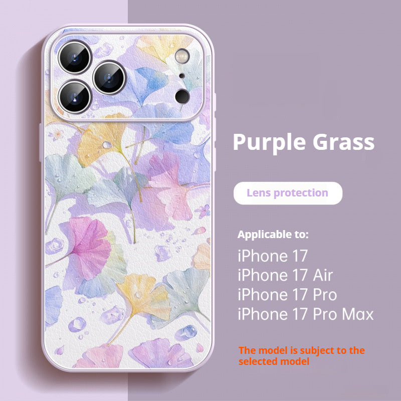 Lambskin shockproof Apple phone case