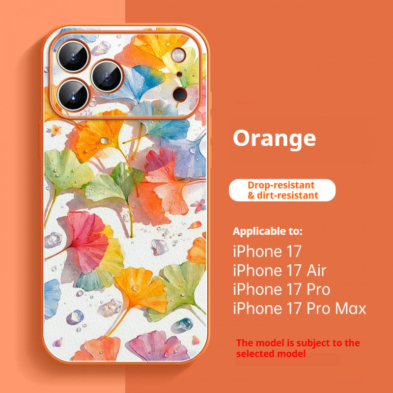 Lambskin shockproof Apple phone case