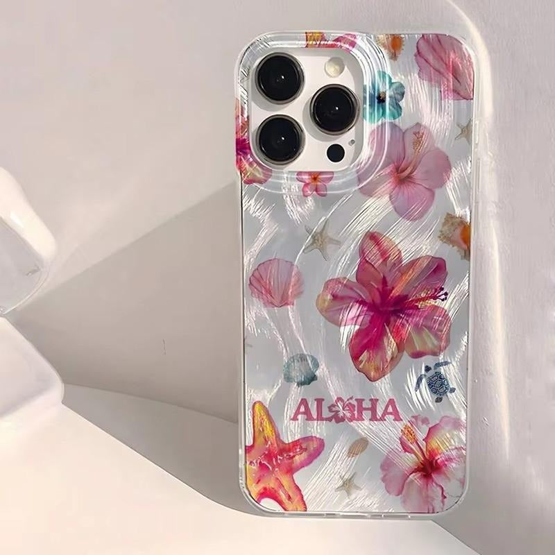Seashell Starfish Feather Apple Phone Case
