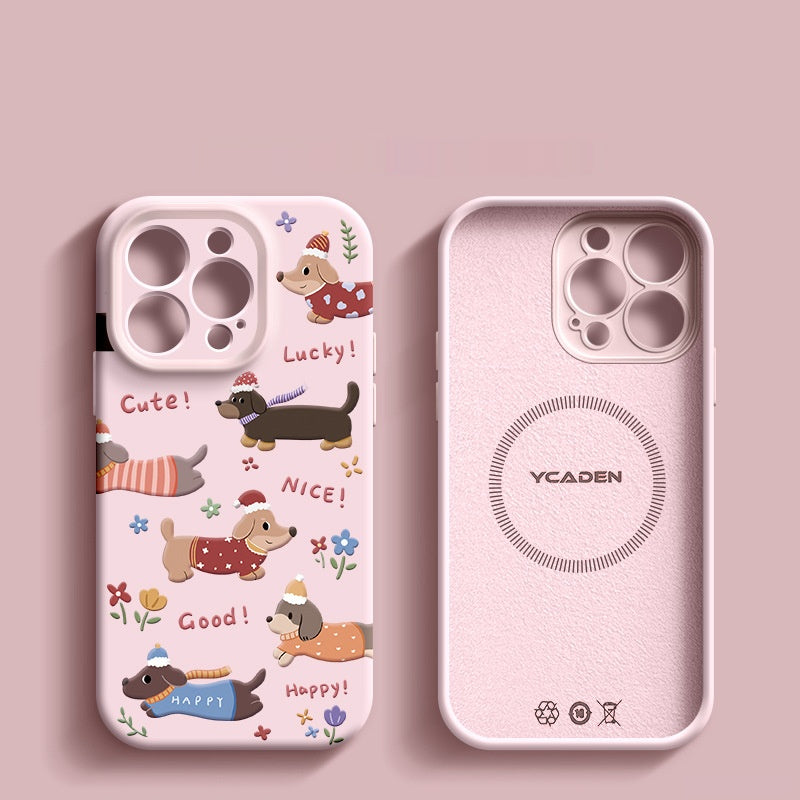 Cute Puppy Magnetic iPhone Case