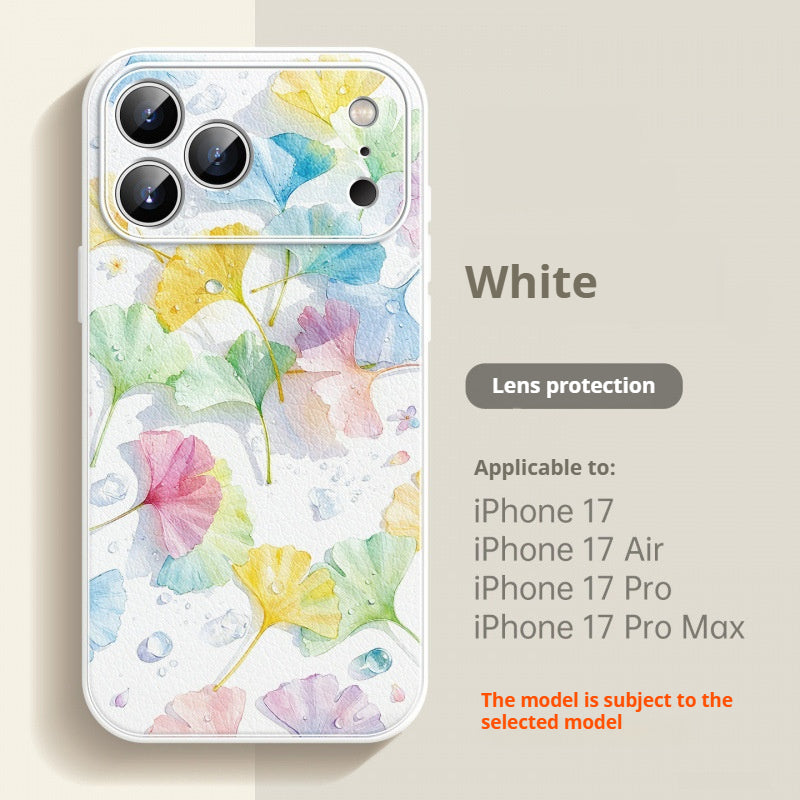 Lambskin shockproof Apple phone case