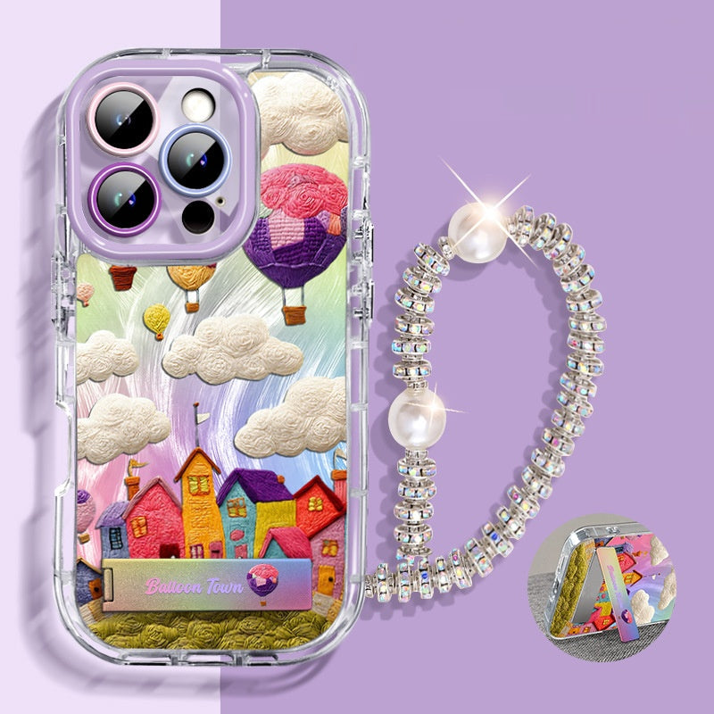 Balloon Town Bracelet Stand Apple Phone Case