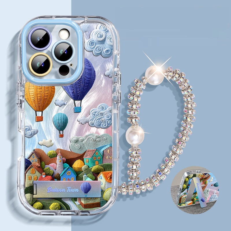 Balloon Town Bracelet Stand Apple Phone Case