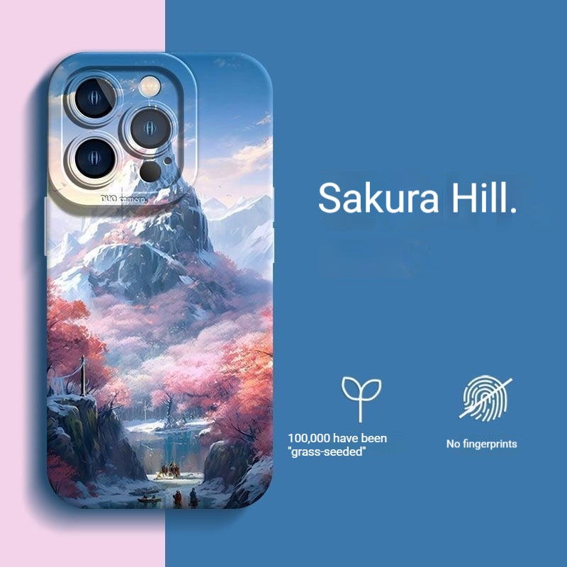Landscape oil painting Apple phone case