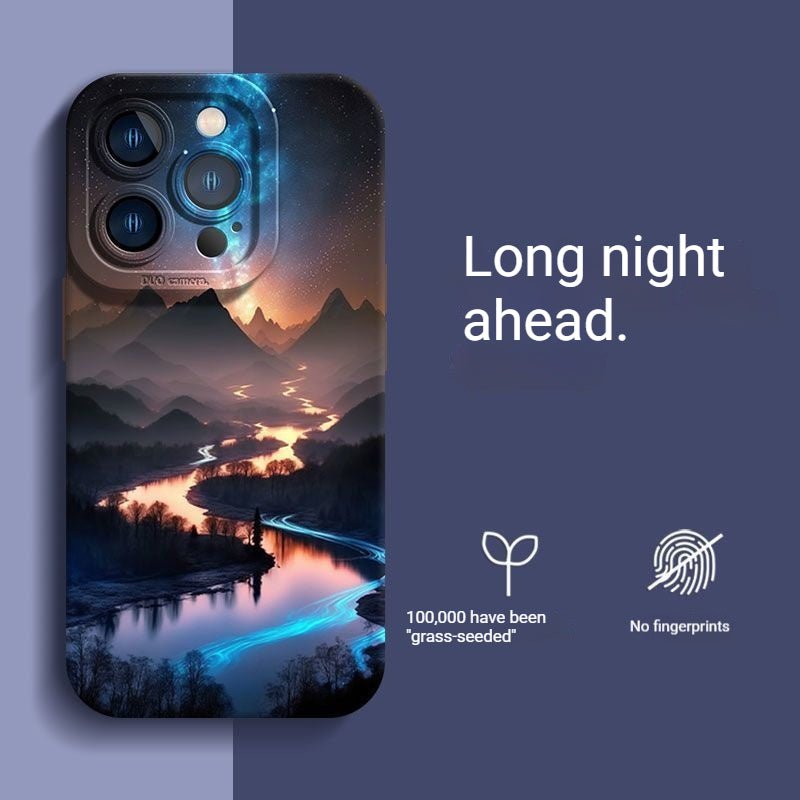 Landscape oil painting Apple phone case