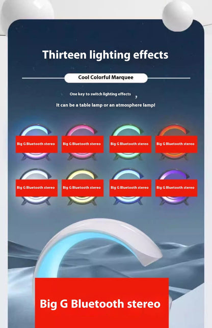 Wireless Charging Alarm Clock Ambient Light Multifunctional Stand