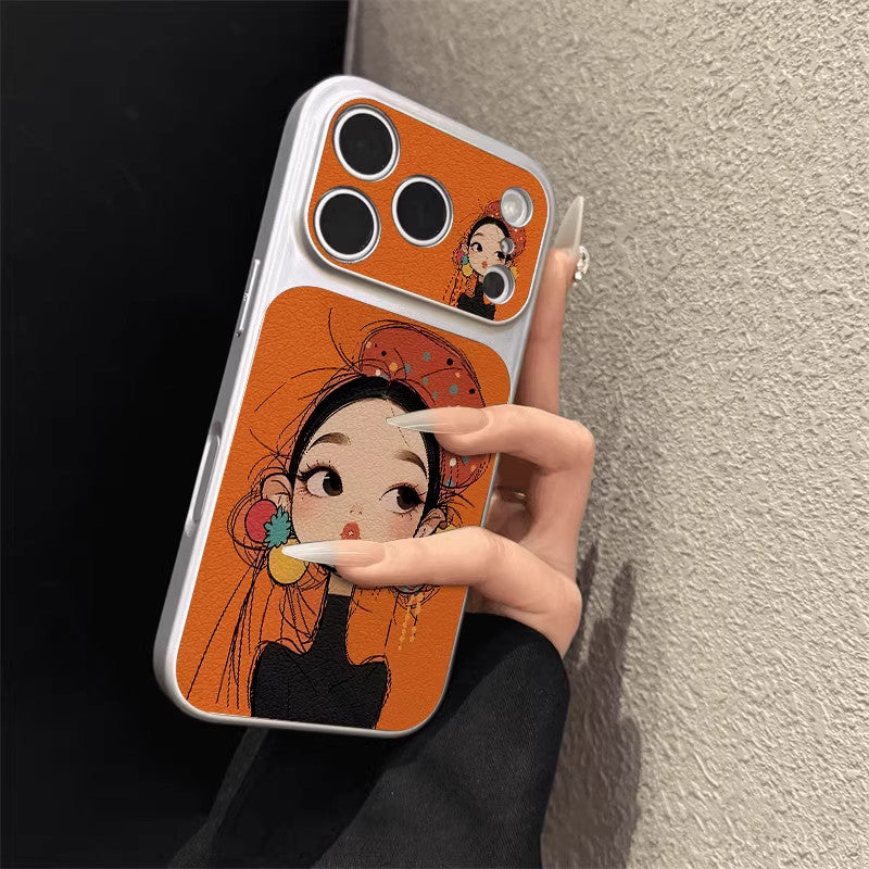 Niche pretty girl's iPhone case