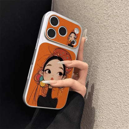 Niche pretty girl's iPhone case