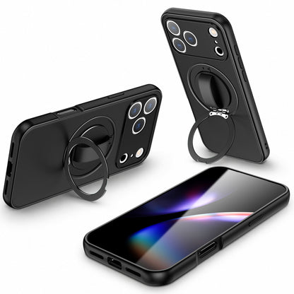 Ring wristband rotating magnetic stand Apple phone case