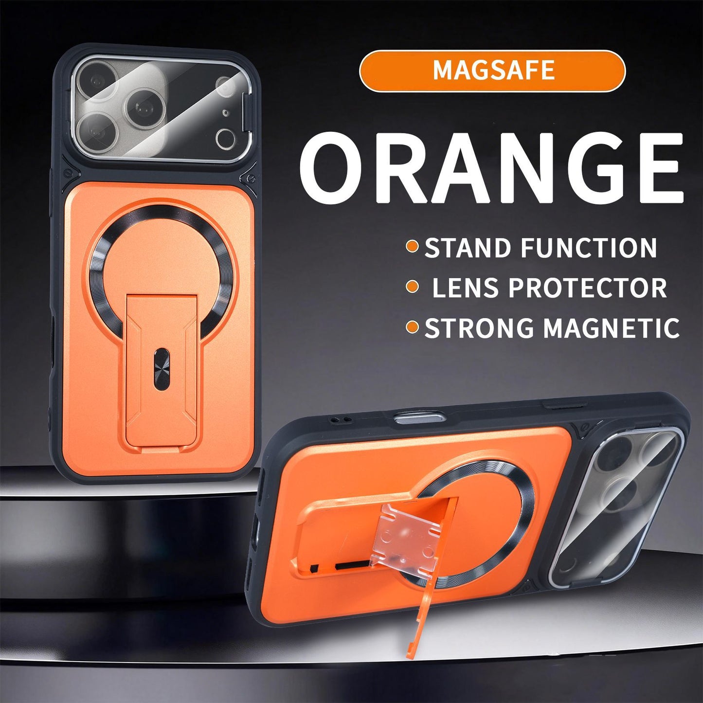 Multifunctional anti-drop protective case, invisible stand, magnetic Apple phone case