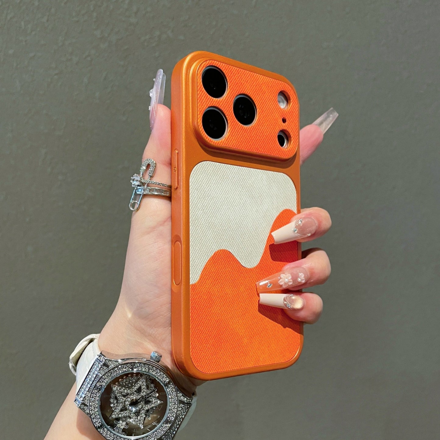 Simple denim textured iPhone case