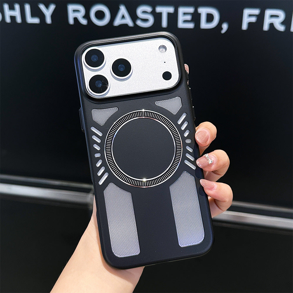 Fine-pore breathable magnetic Apple phone case