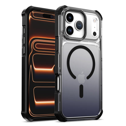 Transparent gradient airbag anti-drop magnetic Apple phone case