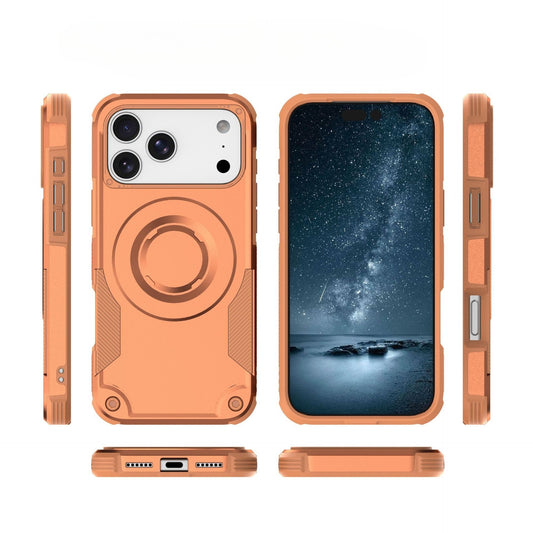 Four-corner anti-drop magnetic Apple phone case