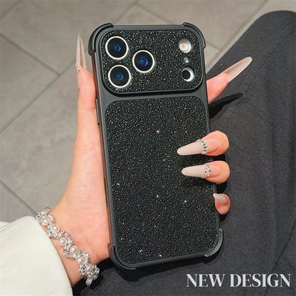 Sparkling large window anti-drop airbag Apple phone case