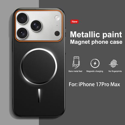 Painted full-coverage thin-ring magnetic Apple phone case