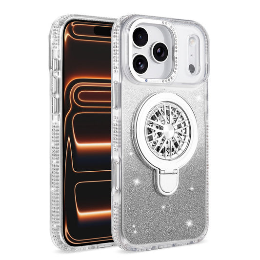 Glitter Spinning Top Stand Apple Phone Case