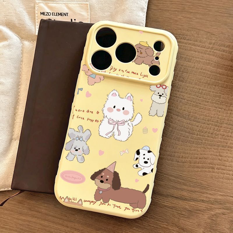 Side Heart Puppy Apple Phone Case