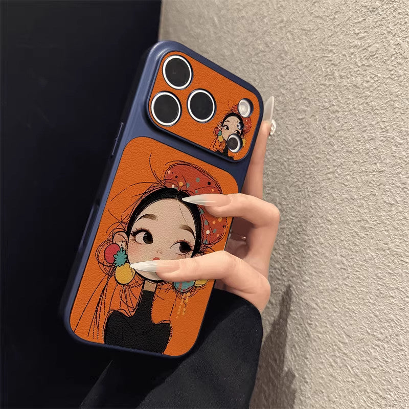Niche pretty girl's iPhone case