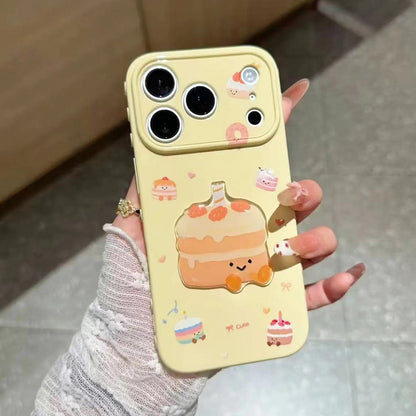 Cute cake-shaped heart-shaped Apple phone case