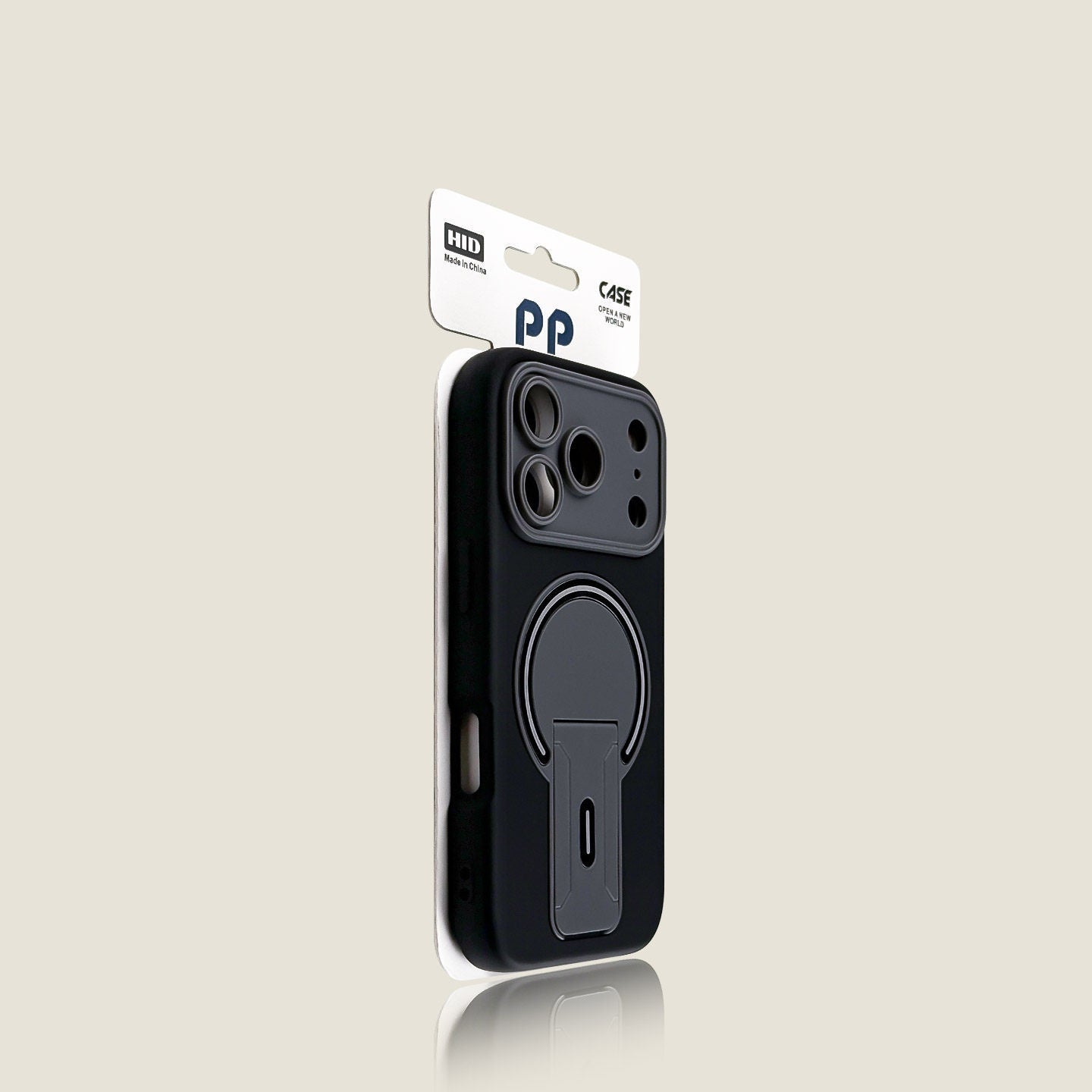 Color-blocked, skin-feel magnetic stand for iPhones
