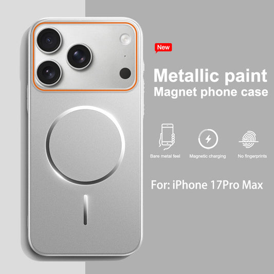 Painted full-coverage thin-ring magnetic Apple phone case