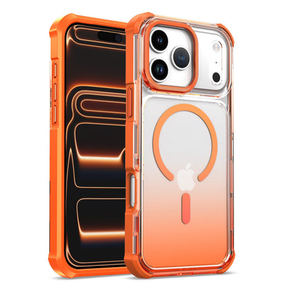 Transparent gradient airbag anti-drop magnetic Apple phone case