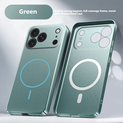 Full-coverage painted thin-ring magnetic Apple phone case