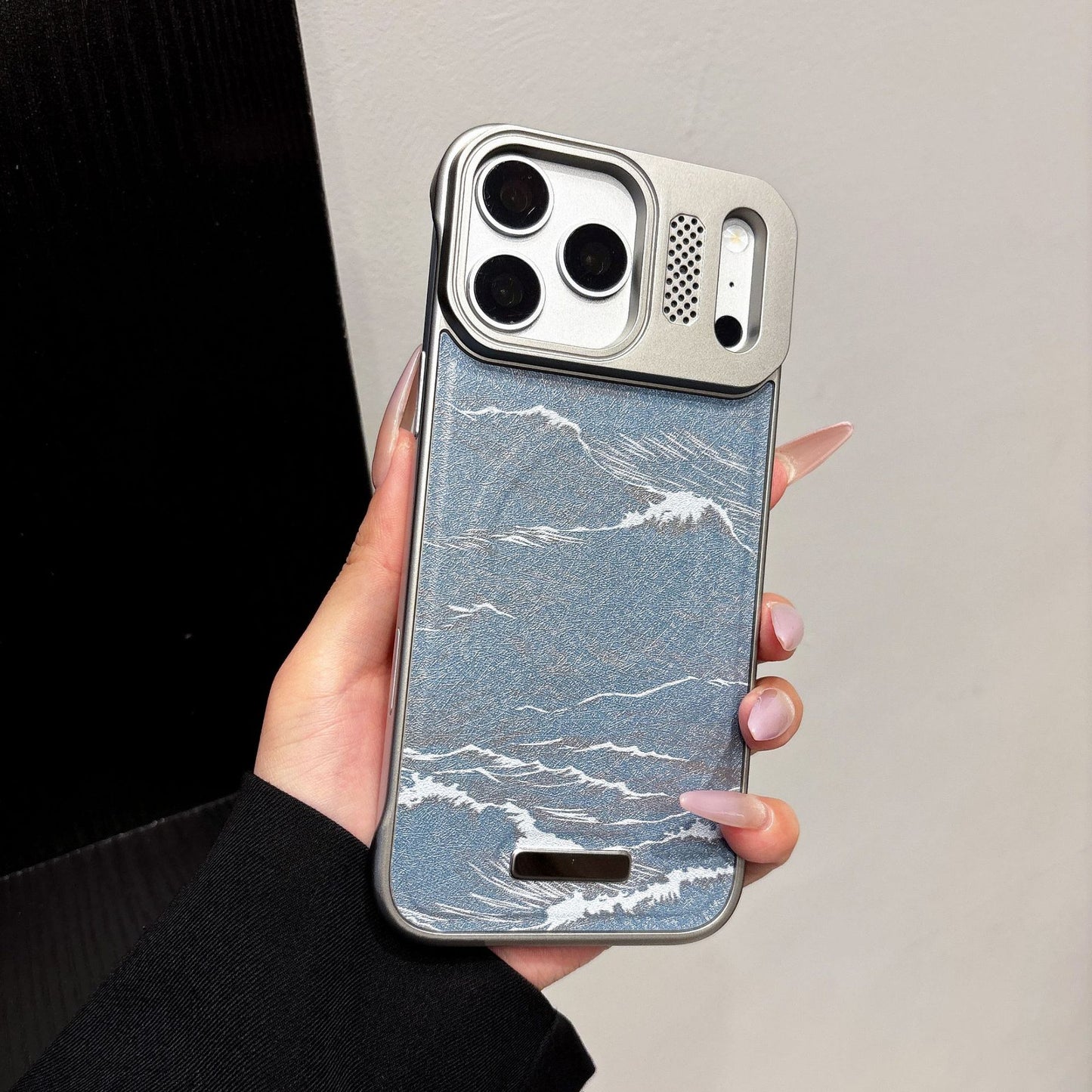 Ultra-thin frameless heat dissipation Kevlar magnetic Apple phone case