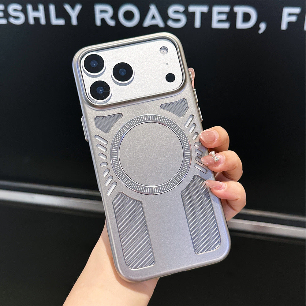 Fine-pore breathable magnetic Apple phone case