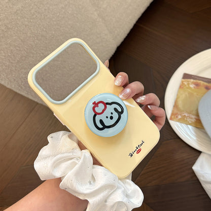 Cute animal stand Apple phone case