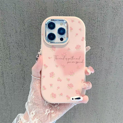 Floral Heart Apple Phone Case