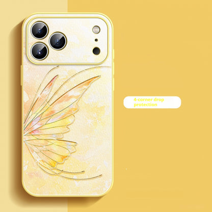 Lambskin butterfly Apple phone case
