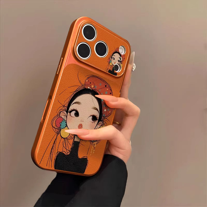 Niche pretty girl's iPhone case