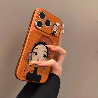 Niche pretty girl's iPhone case