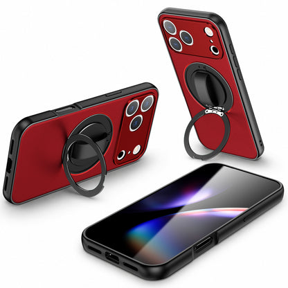Ring wristband rotating magnetic stand Apple phone case