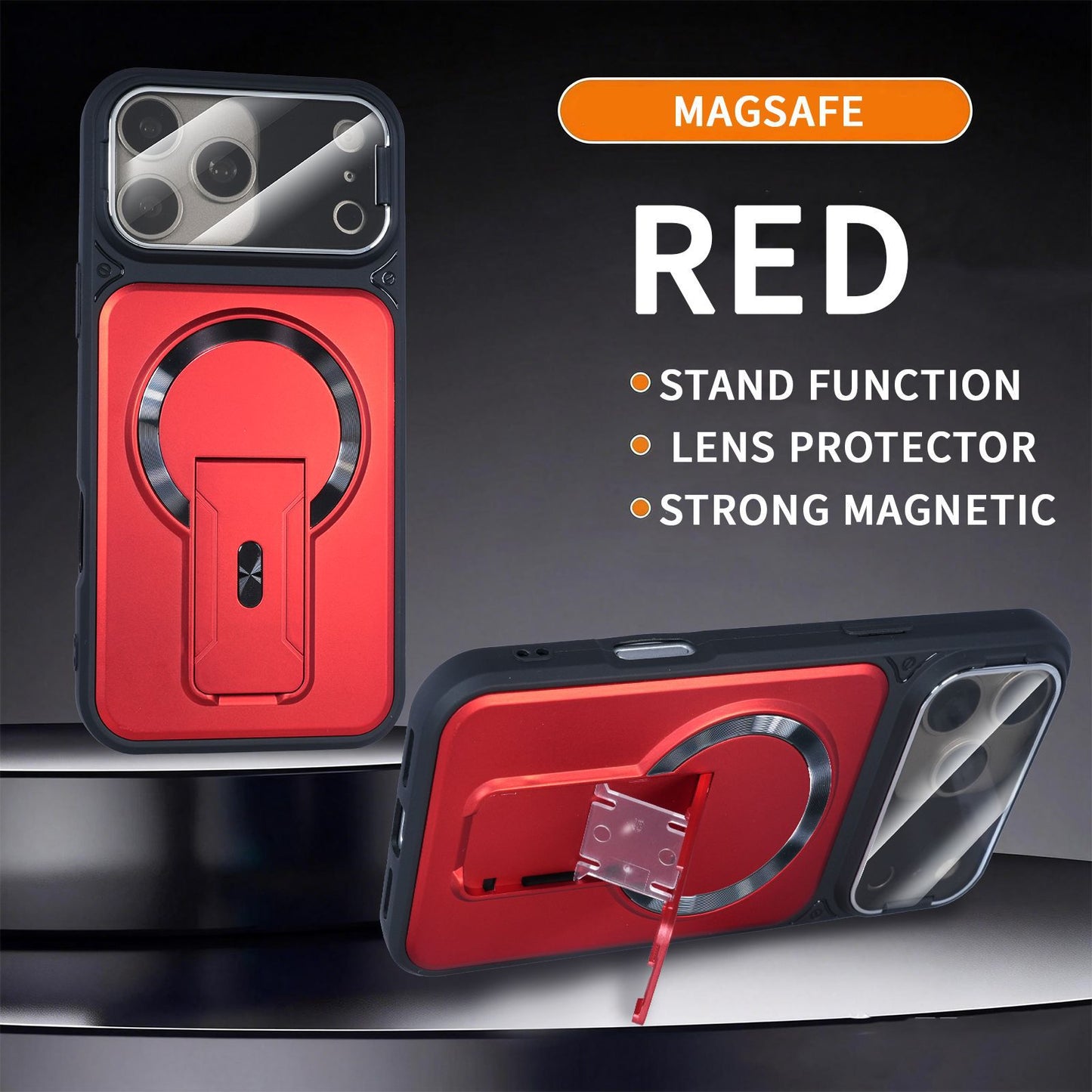 Multifunctional anti-drop protective case, invisible stand, magnetic Apple phone case