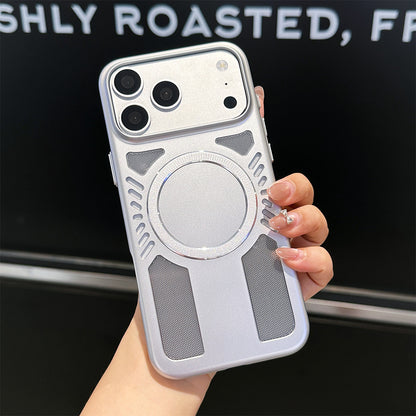 Fine-pore breathable magnetic Apple phone case