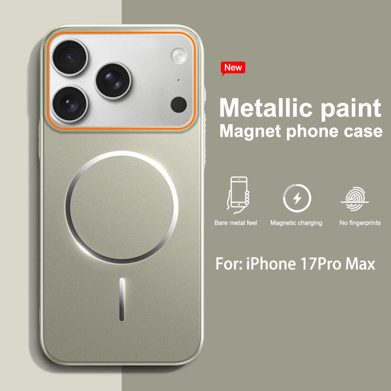 Painted full-coverage thin-ring magnetic Apple phone case