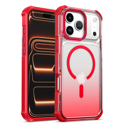 Transparent gradient airbag anti-drop magnetic Apple phone case