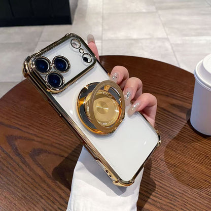360° Rotating Stand Metal Magnetic Apple Phone Case