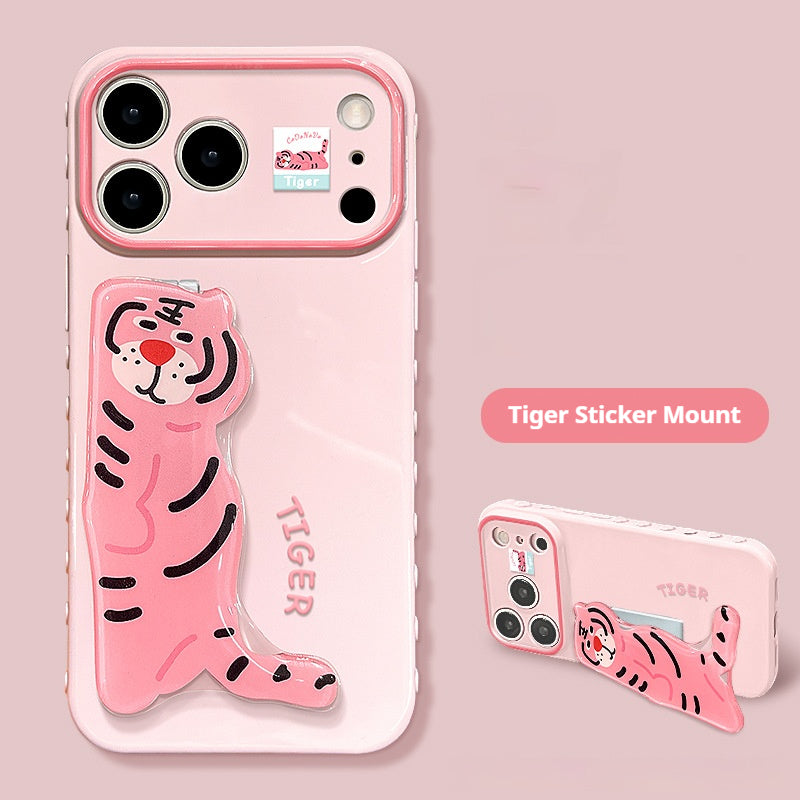 Cute animal stand Apple phone case