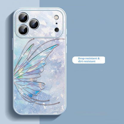 Lambskin butterfly Apple phone case