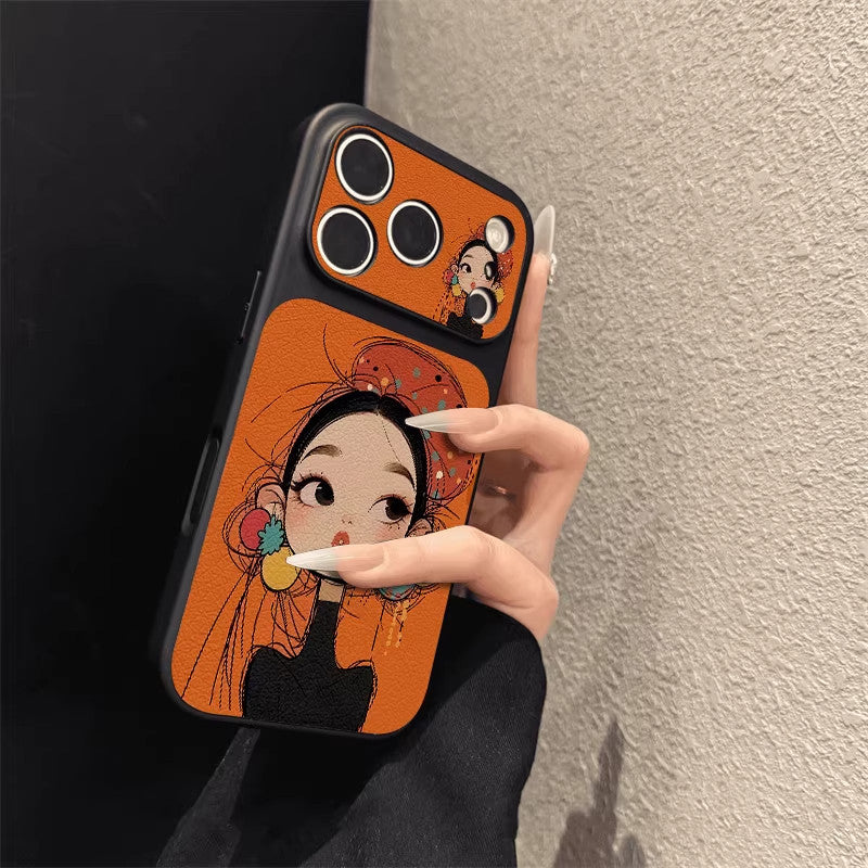 Niche pretty girl's iPhone case